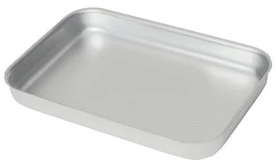 Aluminium Baking Tray Heavy Duty Oven Roasting Dish Catering 368x 268x 38mm deep