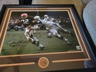 Jim Brown Cleveland Brown's HOFer Autographed Framed 16x20 Photo Psa/dna...