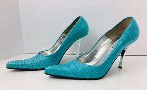 aqua colored heels