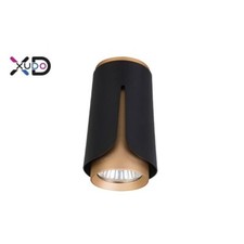 XUDO Black Gold Round Surface Mounted Ceiling Light Downlight Spot GU10 LED