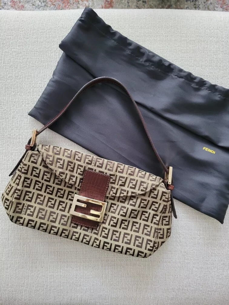 Vintage FENDI Zucca Shoulder Bag - A Retro Tale - A Retro Tale