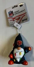 Chicago Bears Christmas Tree Holiday Ornament - Gnome with lights - Vinyl