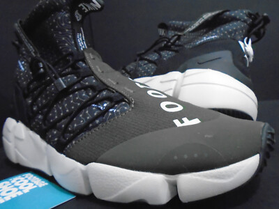 2018 NIKE AIR FOOTSCAPE MID UTILITY BLACK WHITE CARGO