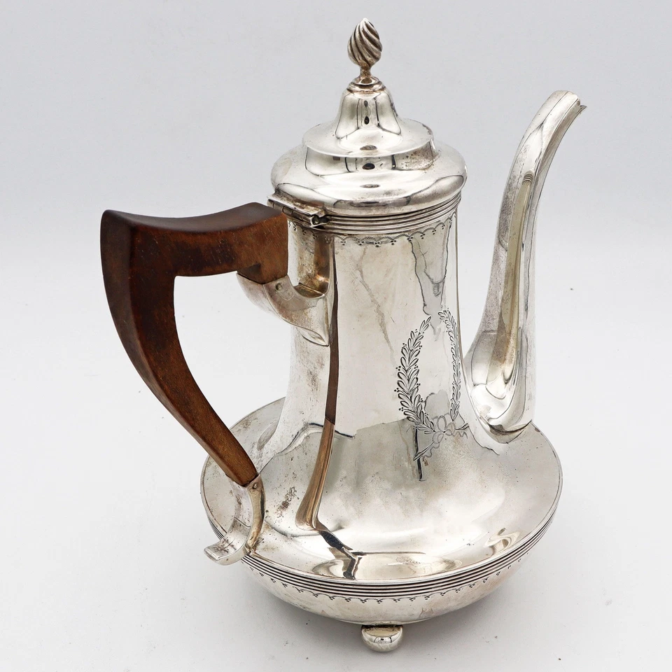 Vintage Gorham & Co Sterling Silver Wood Handle Tea/Coffee Pot NO MONO - Image 2 of 4