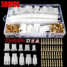 580x Automotive Wire Connector 2/3/4/6/9 Pin Male Female Cable Terminal Plug Kit