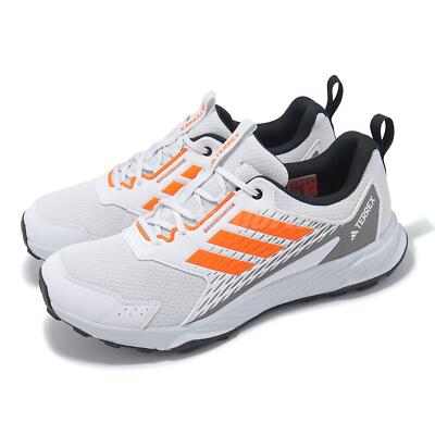 adidas Tracefinder Dash Grey Semi Impact Orange Men Running Shoes JI4284  UK