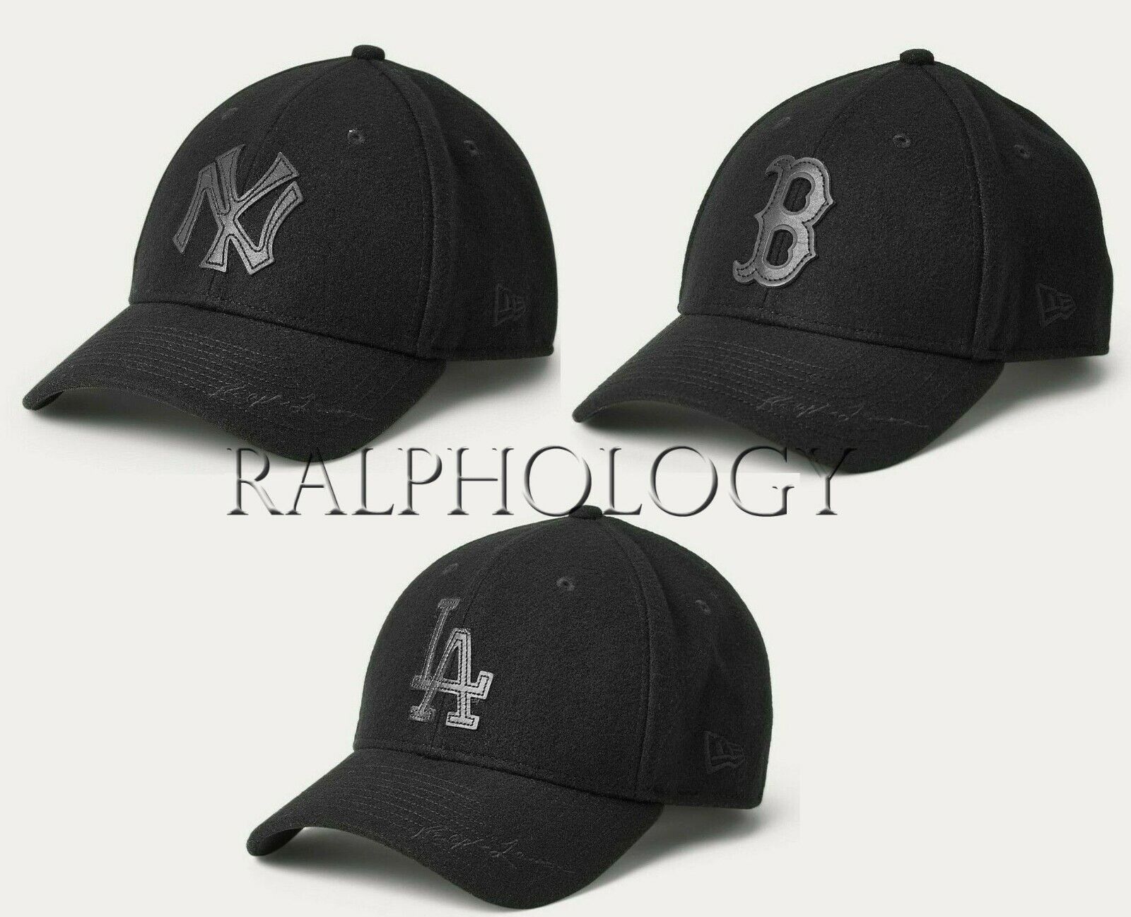 Polo Ralph Lauren Yankees Dodgers Red Sox New Era Leather Black