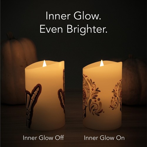 Softflame Halloween Flameless LED Candles with Remote Control 3"x 5"Battery O... - Picture 6 of 10