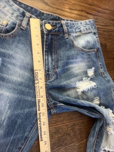 Hemiks Men's Jeans Size 30 X 30.5 Distressed Denim - Picture 5 of 11
