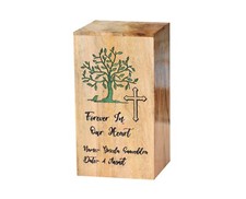 Tree Wood Resin Urn Box Fractual Resin Urn Memorial Urn Box Epoxy Urn Box Adults