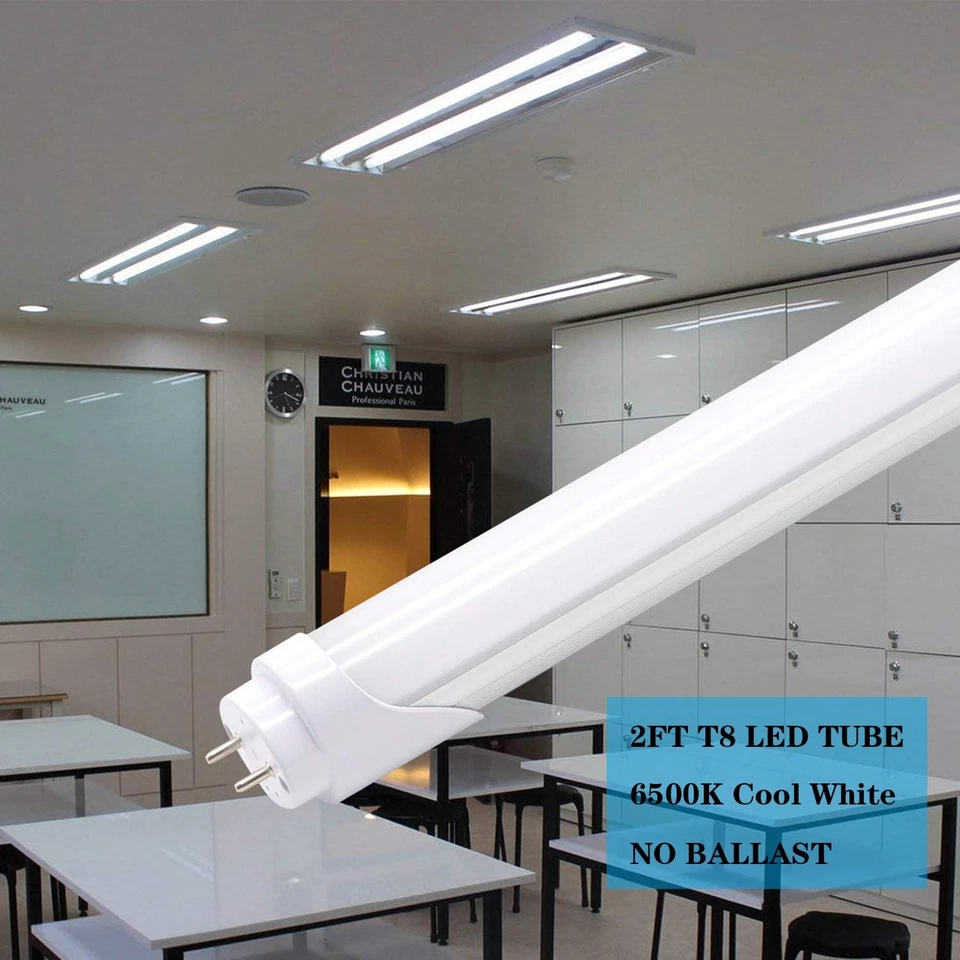 T8 T10 T12 2Ft LED Light Tube - 8W 24 Inch Led Fluorescent Tube , 20W Equivalent - Image 2 of 4