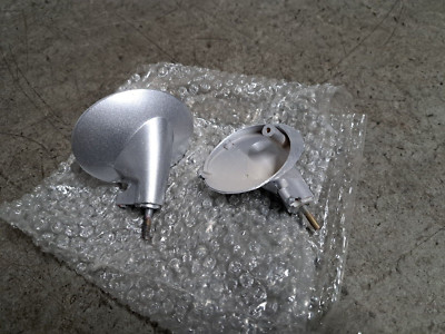 Direct Bikes DB50QT-A Retro Roller Blinker Halterung Halter Stiele SILBER