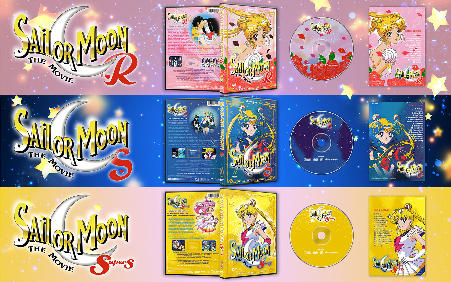 Sailor Moon The Movies - Trilogy (3 DVDs)