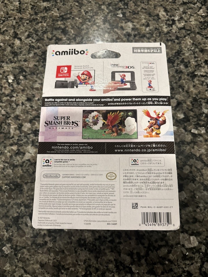 Banjo & Kazooie Amiibo Super Smash Bros. US VERSION NEW & SEALED