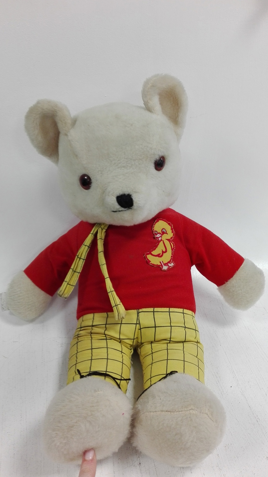 Vintage Rupert The Bear plush Doll With Outfit Classic Toy Character eBay