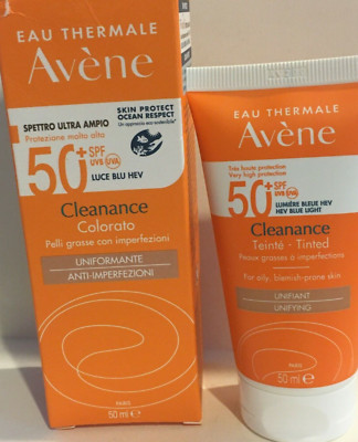 Avene Sun Cleanance Solar Tinted Sunscreen SPF50+ 50ml For Oily Skin Exp.01/2026