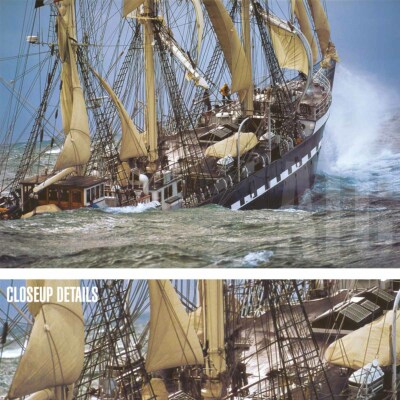 42W''x28H'' LE SIECLE DU BELEM by PHILIP PLISSOM - OCEAN STORM - CHOICES of CANVAS