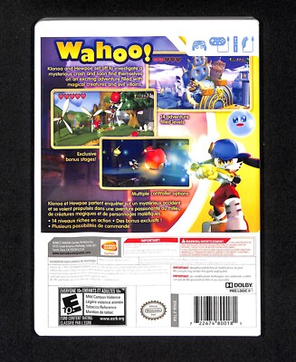 Klonoa Bandai Namco Nintendo Wii MINT condition COMPLETE game