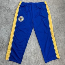 Vtg San Francisco Warriors Warmup Pants Mens 4XL Reebok HWC Blue Drawstring ABA