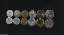 Austria 2 5 10 50G 1 5 SHILLING 1950-2001 Pre Euro HORSE EAGLE Austrian COIN Set