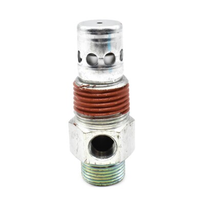 Air Compressor Check Valve, 1/2 Inch Male x 1/8 Inch Female NPT Line Port, Steel
