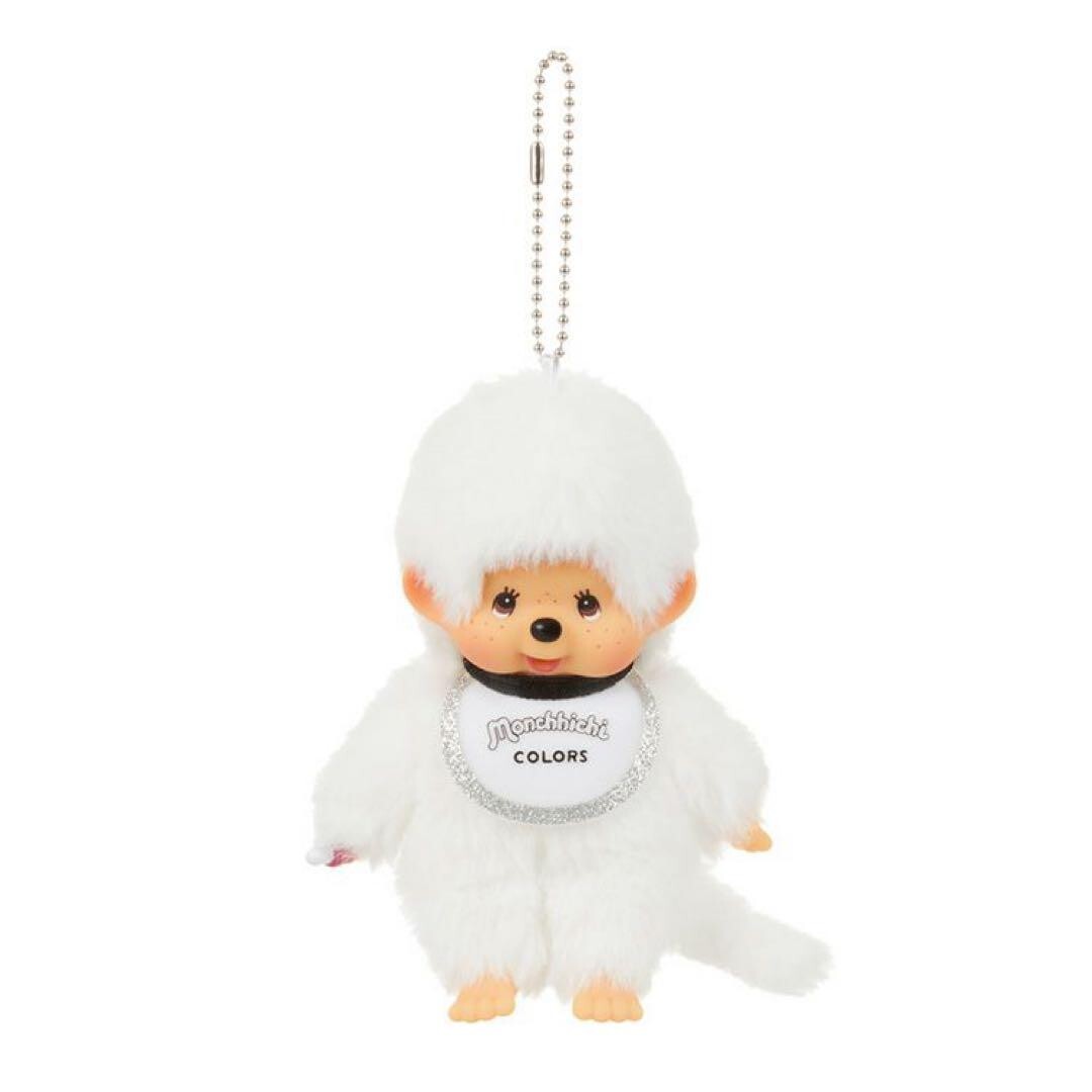 Monchhichi Colors Series Keychain Set of 2 Black White Plush Doll