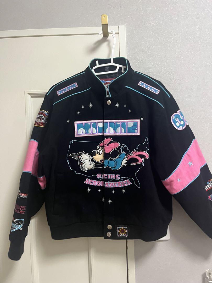 JH Design Jeff Hamilton NASCAR Disney Minnie Racing Jacket JH Design Jeff Hamilton NASCAR Disney Minnie Racing Jacket