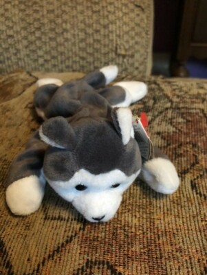 TY Beanie Baby - NANOOK the Husky dog - MWMTs Plush Stuffed Animal Toy 1996