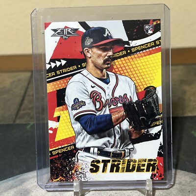 2022 Topps Fire Spencer Strider #32 Rookie Card RC Atlanta Braves