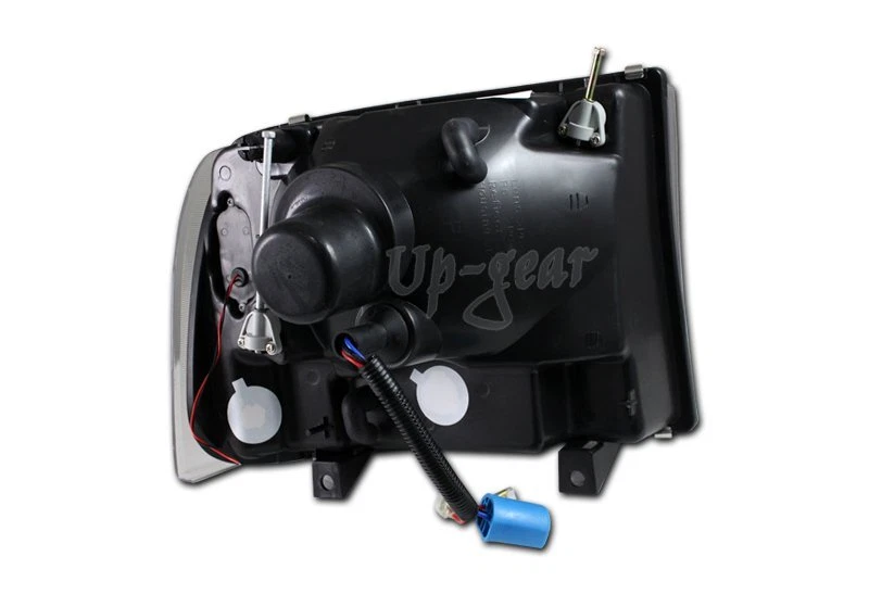 For 1999-2004 Ford F250 F350 Super Duty LED Black Headlights W/Amber Reflector - Image 4 of 4
