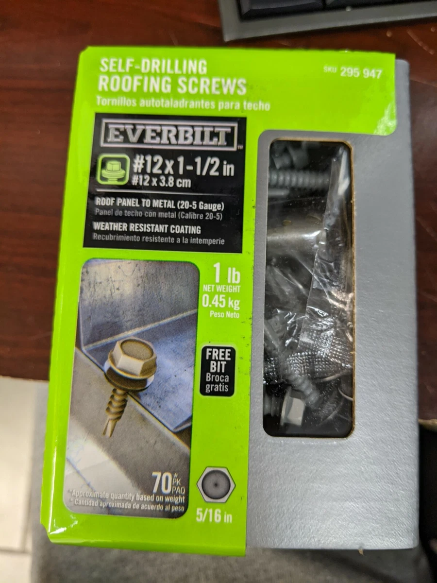 Everbilt 14 X 21/2 SelfDrilling Screw With Neoprene