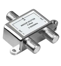 2-Way Cable TV ATSC UHF VHF Antenna RF Coax Splitter Combiner Range 5-1000Mhz