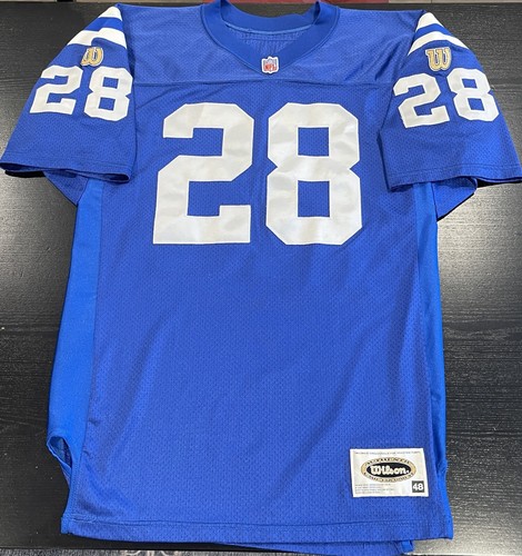 Authentic Marshall Faulk #28 Indianapolis Colts Wilson Pro-Line Jersey 48 - Picture 3 of 7