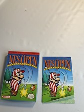 Nes open golf tournament vintage Nintendo box instructions only no game