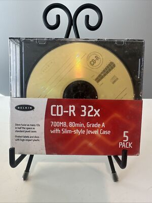 Belkin Slim Pack Cd R 32x 700 Mb 80 Minutes Video Audio Data Game Mp3
