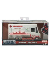 Jada Metal Die Cast Deadpool Taco Truck 1:32 Scale White Version Marvel Comics
