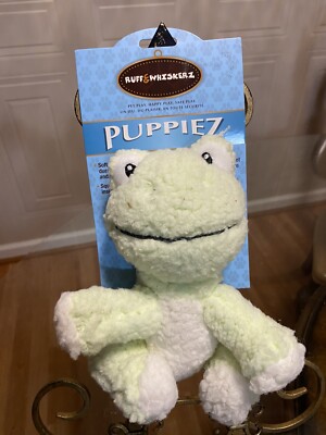 Ruff & Whiskerz Puppiez ~ Frog 6'' Plush Dog Toy