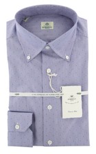 Luigi Borrelli Blue Polka Shirt - Slim - L1221177