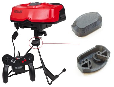 Replacement Stand Medallion For Nintendo Virtual Boy - 3D Printed Composite
