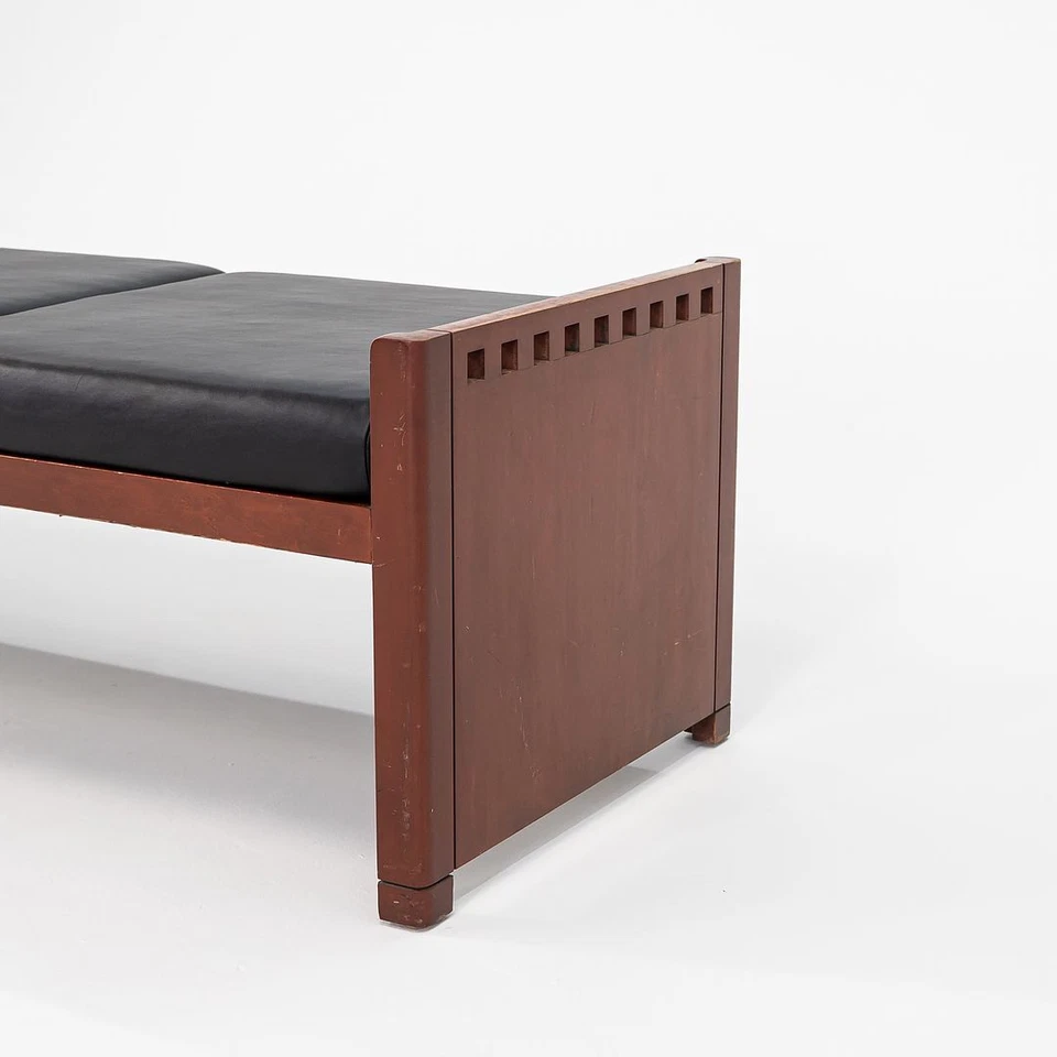 1995 Brian Kane for Metropolitan Three Seater Mission Bench in Cherry 2x Avail - Image 2 of 4