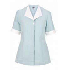 35 NWT EDWARDS NAVY JR CORD HIDDEN PLACKET HOUSEKEEPING TUNIC SIZE 22-26