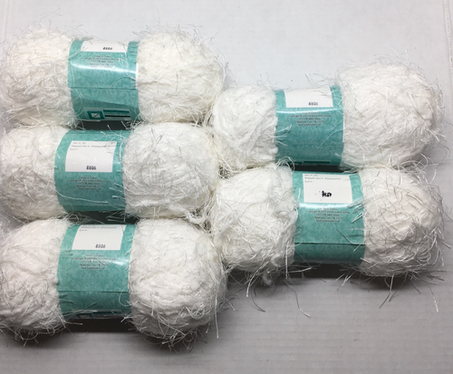 Lot of 5 Yarn Bee Riot Eyelash Pristine White NEW - Picture 4 of 9