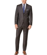 Michael Kors Mens Plaid Formal Tuxedo