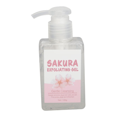 2pcs Gentle Facial Exfoliating Gel Nourishing Cherry Flower Extract Dead Ski DOB