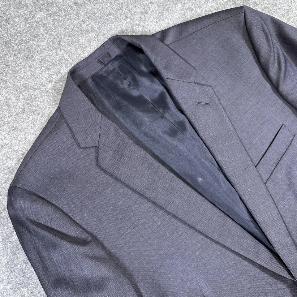Blazer J Crew Thompson Para Hombres 42L Azul Marino Lana Dos Botones Traje Abrigo Chaqueta Clásico Foto 4 de 4