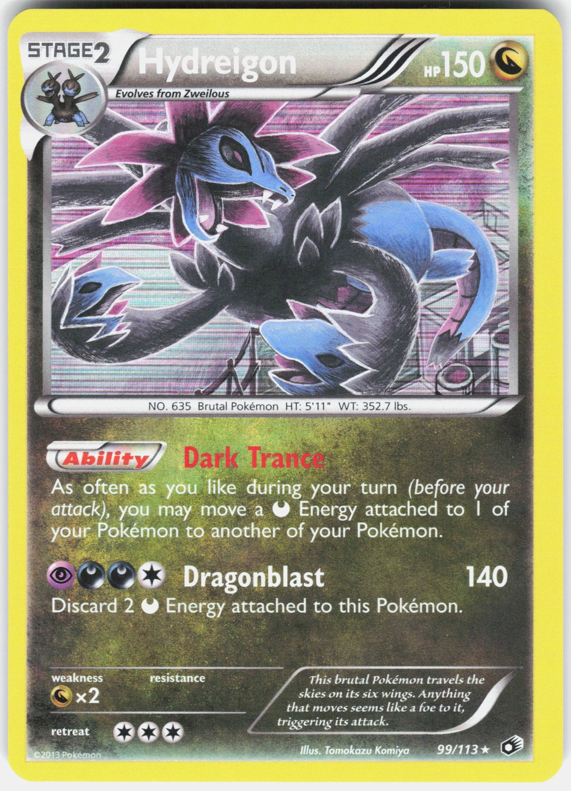 Hydreigon HR Holofoil [LTR-99/113] NM