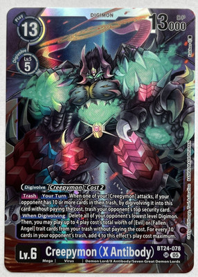 Digimon - BT24-078 Creepymon (X Antibody) - Super Rare