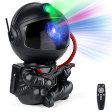 Astronaut Galaxy Projector Lamp   Black Astronaut with Guitar, Star Projector...