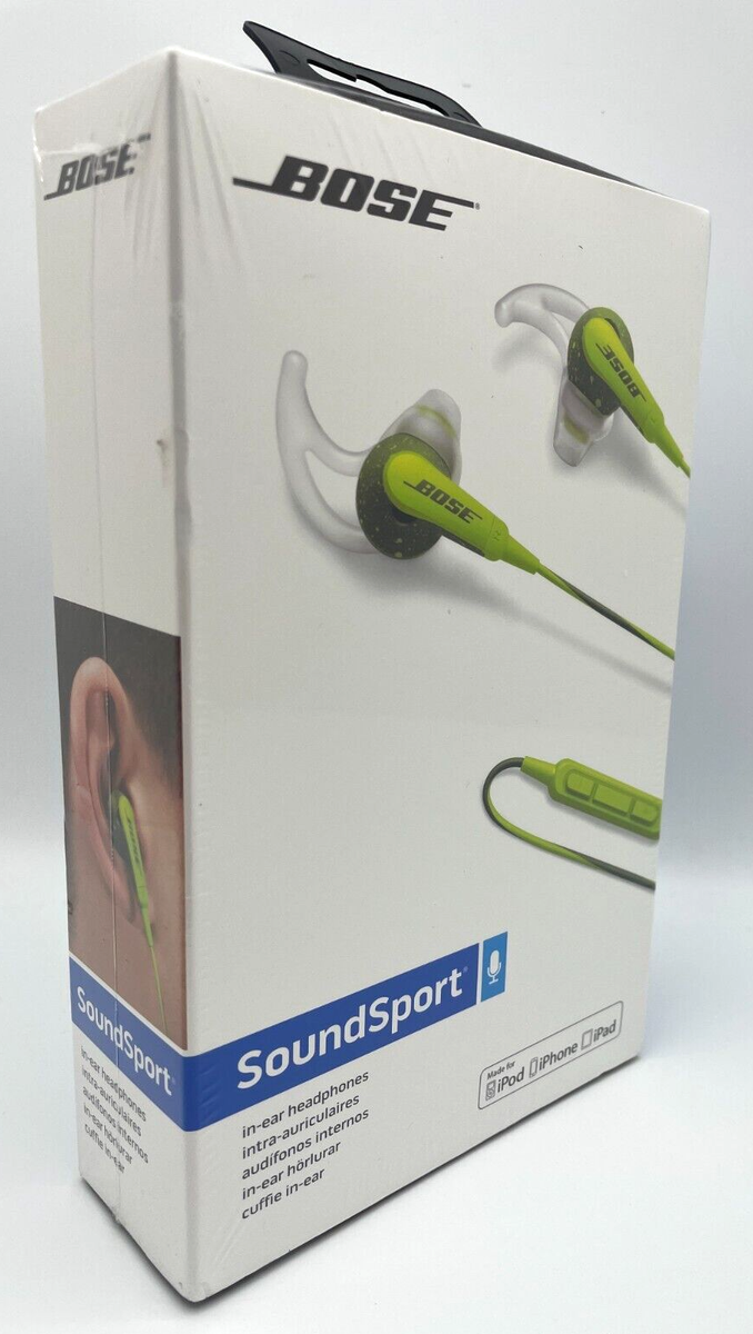BOSE SoundSport in-ear headphones Wired Apple Controls w/ Mic