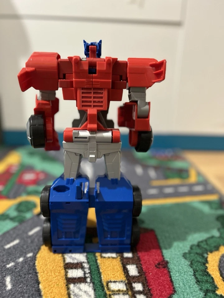 Transformers Cyberverse Ultra Class Class Bash Attack Optimus Prime gebr. - Bild 3 von 4